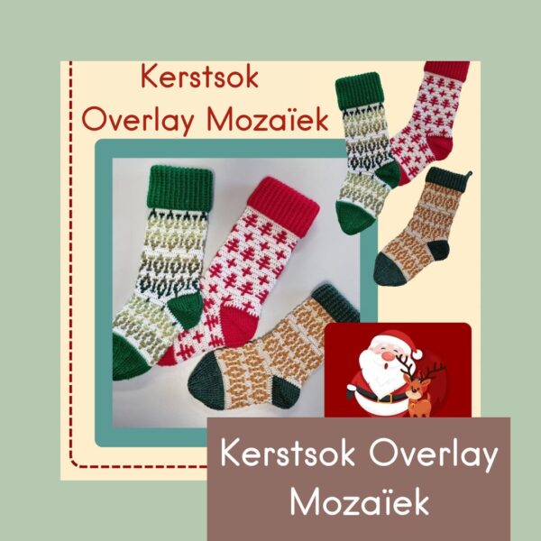 Kerstsok Haken Overlay Mosaic Cursus