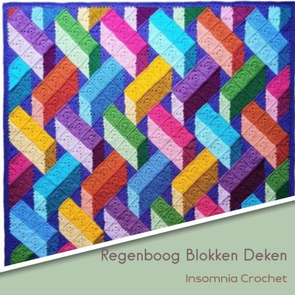 Regenboog Blokken Deken